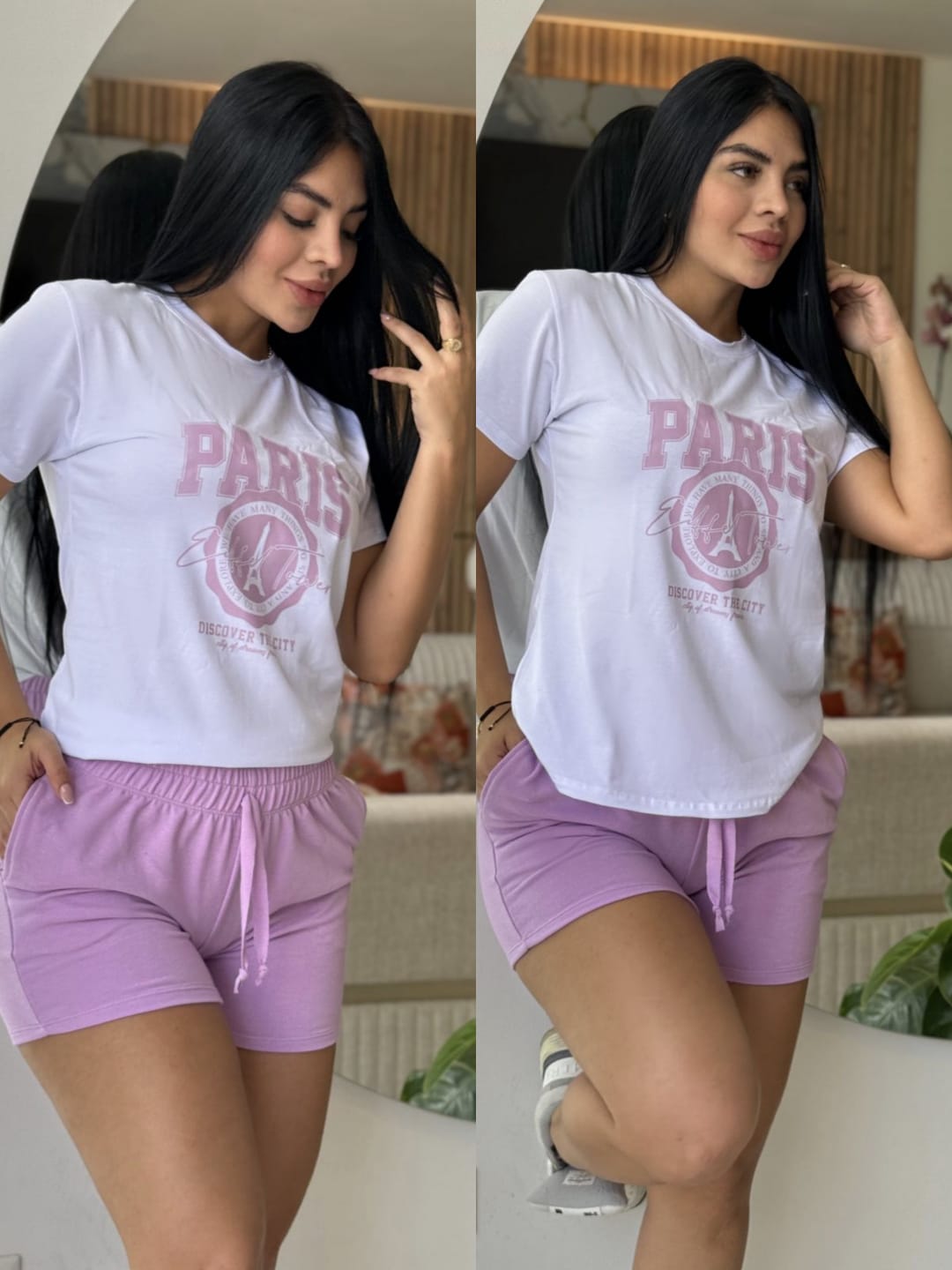 Conjunto París en tela burda