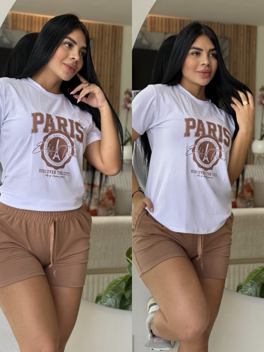 Conjunto París en tela burda